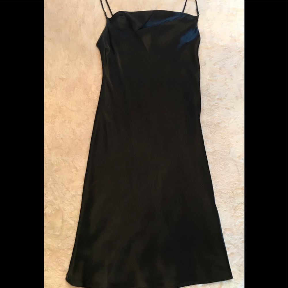 Old Navy Silky Black Midi Dress